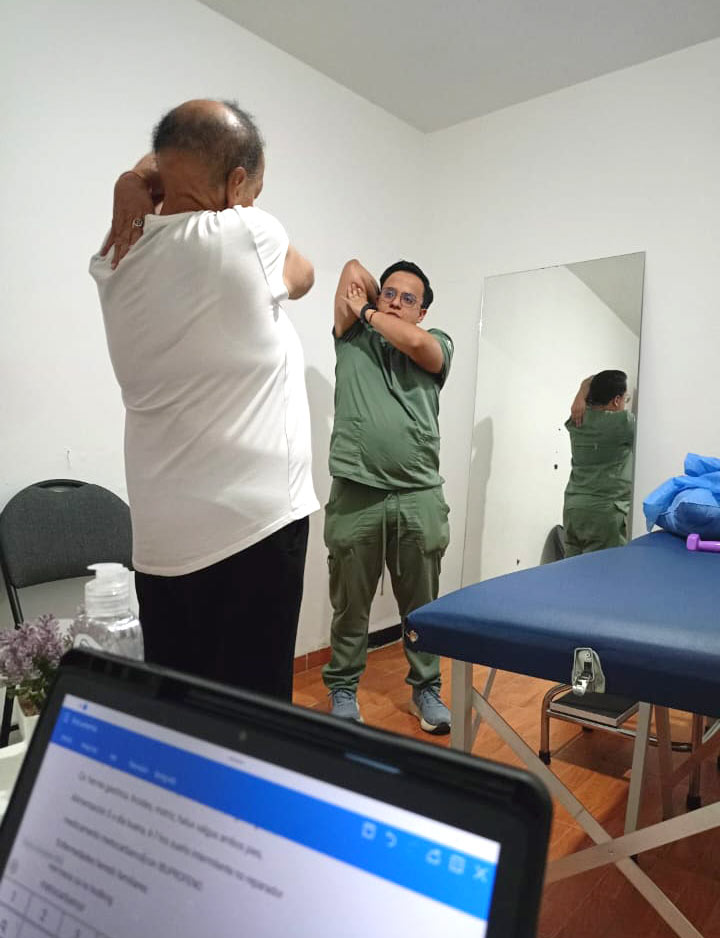 Sesión de fisioterapia